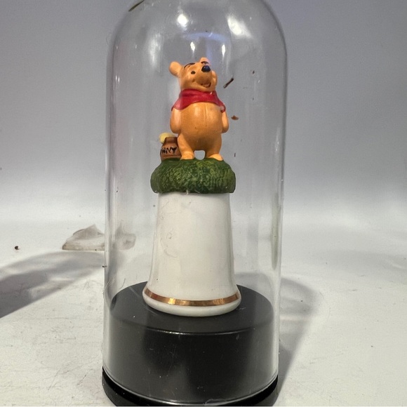 Disney collectables.  2 England silver thimbles, one small Tinkerbell Snowglobe - Picture 3 of 4